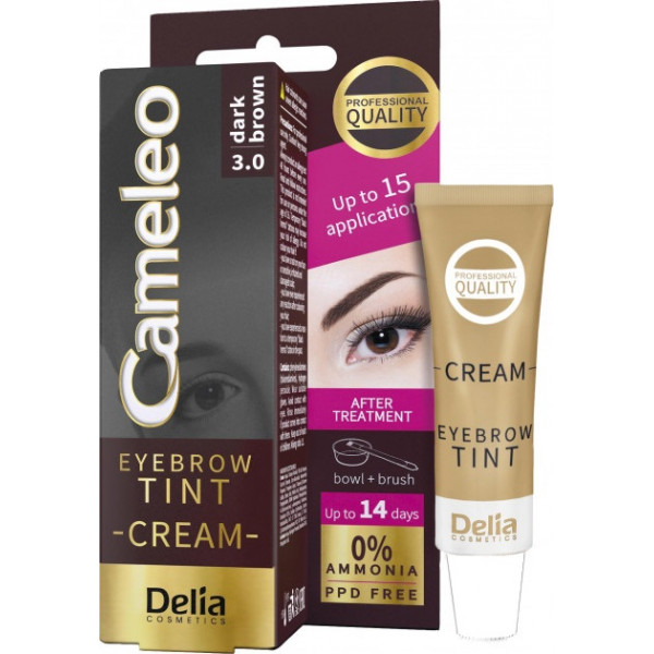 Coloração em Creme Sobrancelhas 3.0 Castanho Escuro Delia